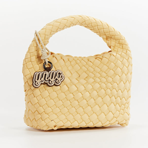 Calliope Handwoven Neoprene Mini Hobo - Yellow