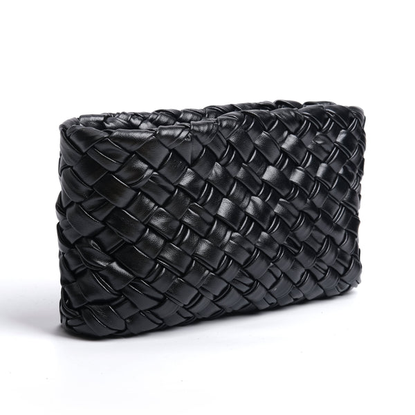 YNYG Aria Handwoven Convertible Pochette - Black