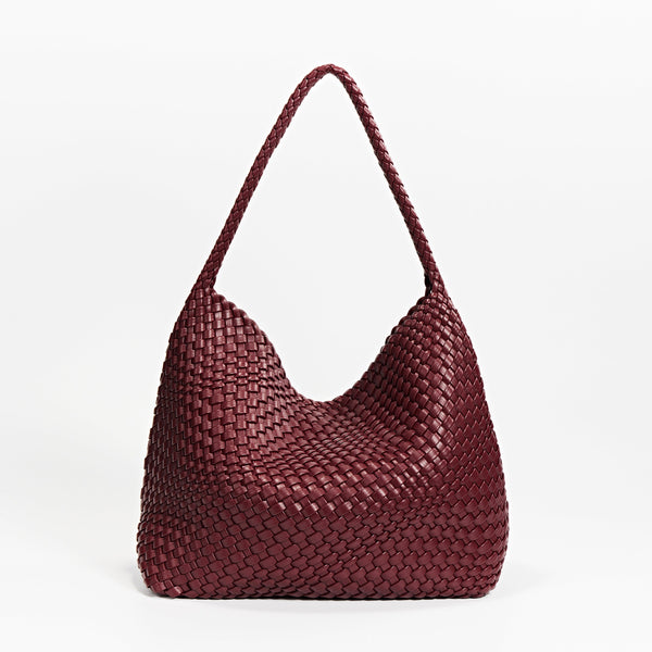 Calliope Handwoven CarryAll Hobo LS - Wine Red