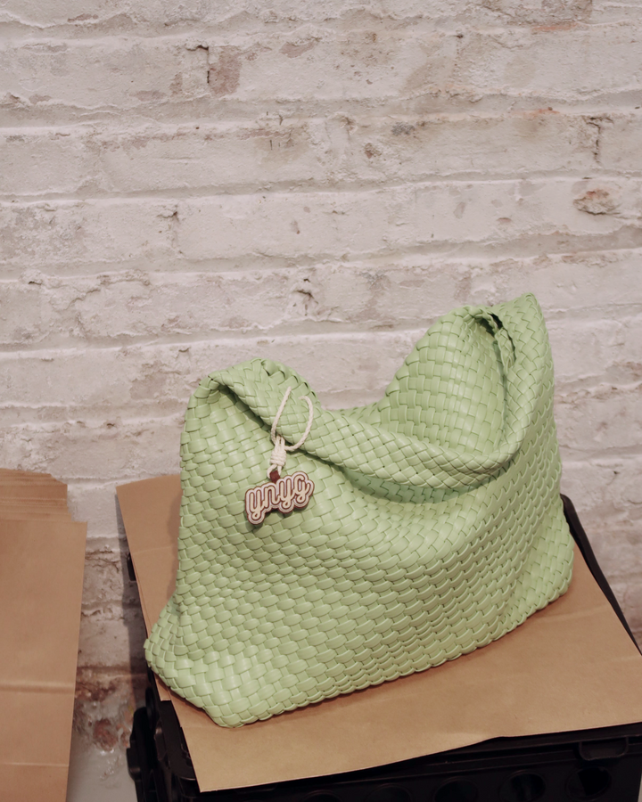 Calliope Handwoven CarryAll - Apple Green