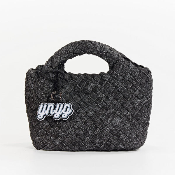Calliope Handwoven Mini Tote - Denim Black