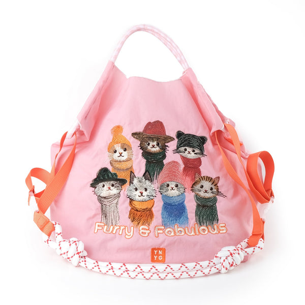 YNYG CityBag - Seven Cats - Pink