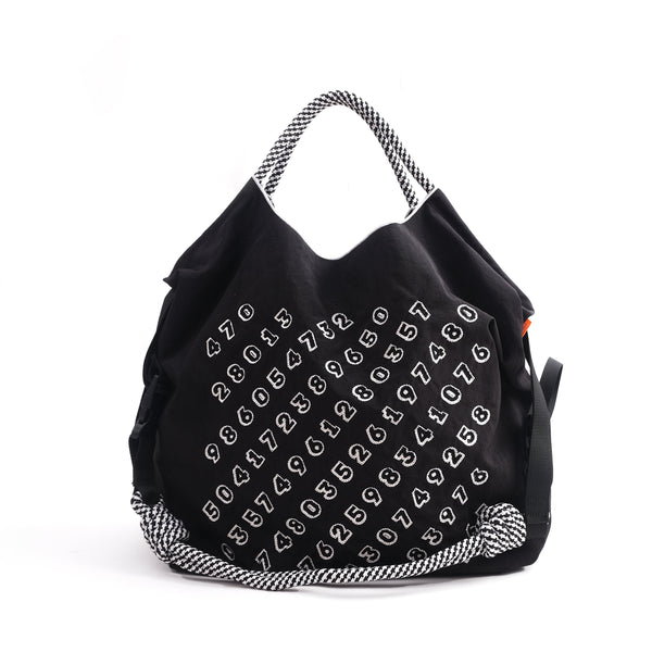 YNYG CityBag Crossbody Tote - Sudoku - Black