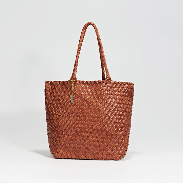 Estrella Woven Tote Chelsea - Chestnut
