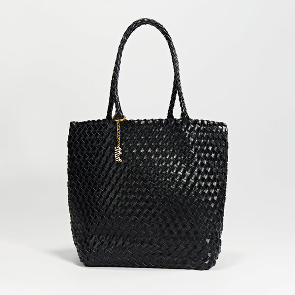 Estrella Woven Tote Chelsea  - Black