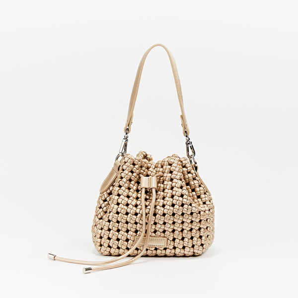 Hudson Windmill Knot Drawstring Mini Bucket / Crossbody