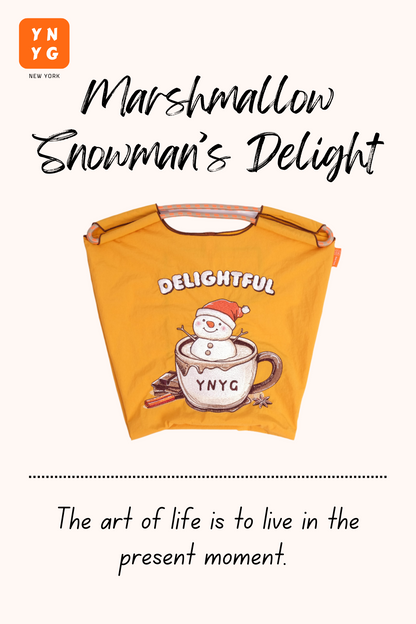 YNYG CityBag - Marshmallow Snowman's Delight - Orange