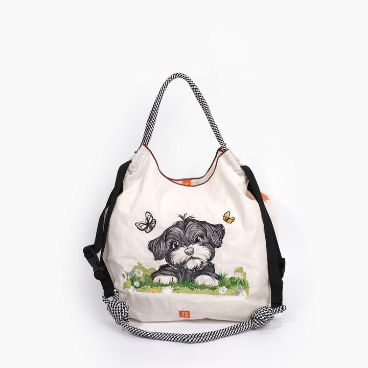 YNYG CityBag - Puppy's Meadow Magic - Ivory White